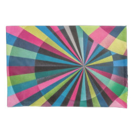 Funda De Cojín Electric Geometry Radio Waves & Sunrays Art Deco