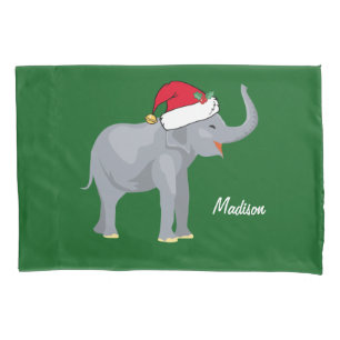 Funda De Cojín Elefante navidad