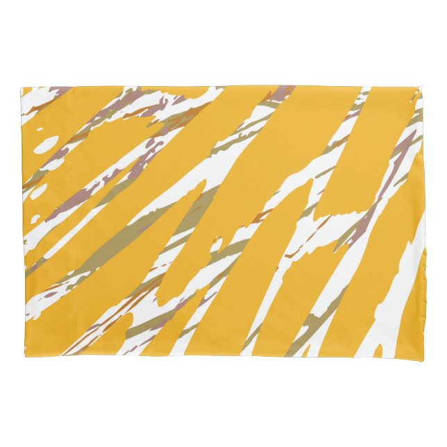 Funda De Cojín Elegancia del pincel dorado (Anverso-izquierdo)