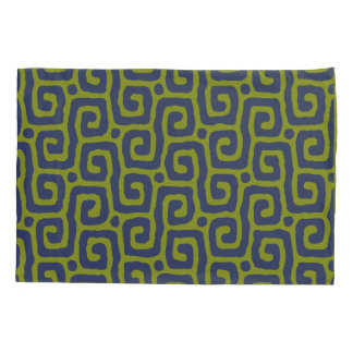 Funda De Cojín Elegant Green &blue Abstract pattern