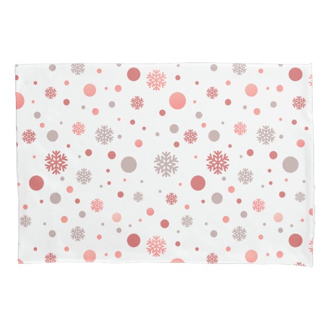 Funda De Cojín Elegant pink and white merry Christmas  (Anverso)