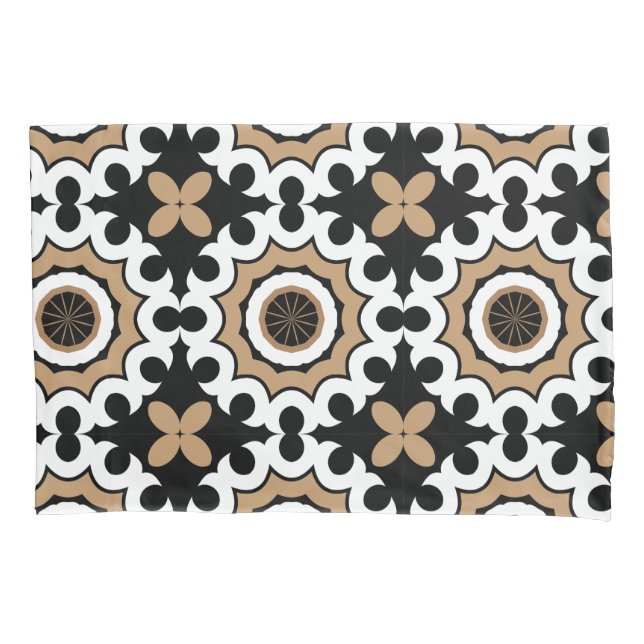 Funda De Cojín Elegante mosaico de cerámica de época (Anverso)