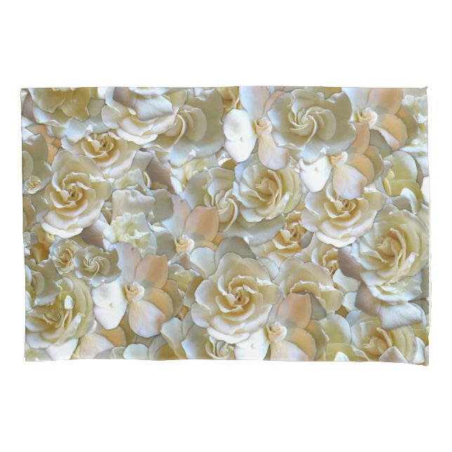 Funda De Cojín Elegante Rosa floral Petal (Anverso)