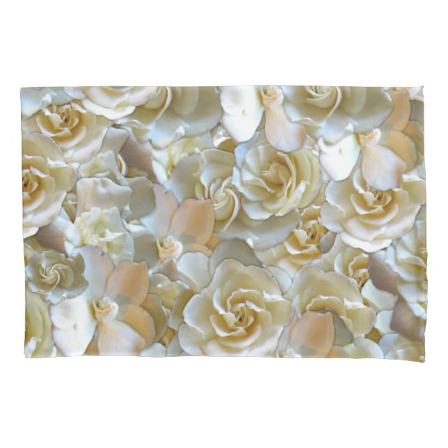 Funda De Cojín Elegante Rosa floral Petal (Anverso)
