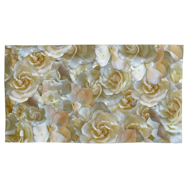 Funda De Cojín Elegante Rosa floral Petal (Anverso-izquierdo)