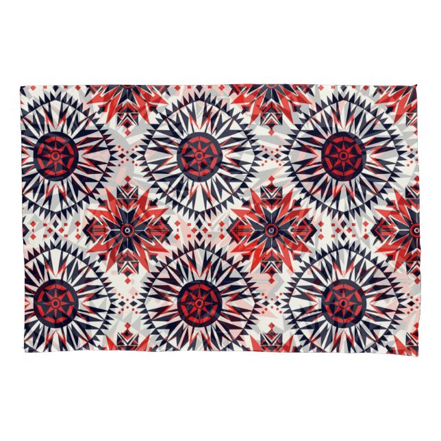 Funda De Cojín Elegante Verde azulado "Cosmic Interlock" Algodón  (Anverso-izquierdo)
