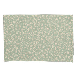 Funda De Cojín Elegante Verde Salvia Botánico