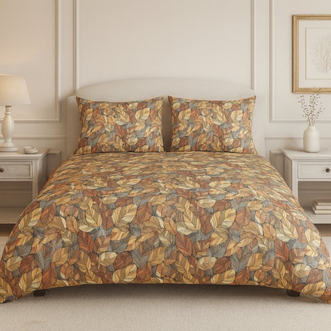 Funda De Cojín Elegantes hojas de otoño de vidrio manchado - otoñ (Subido por el creador)