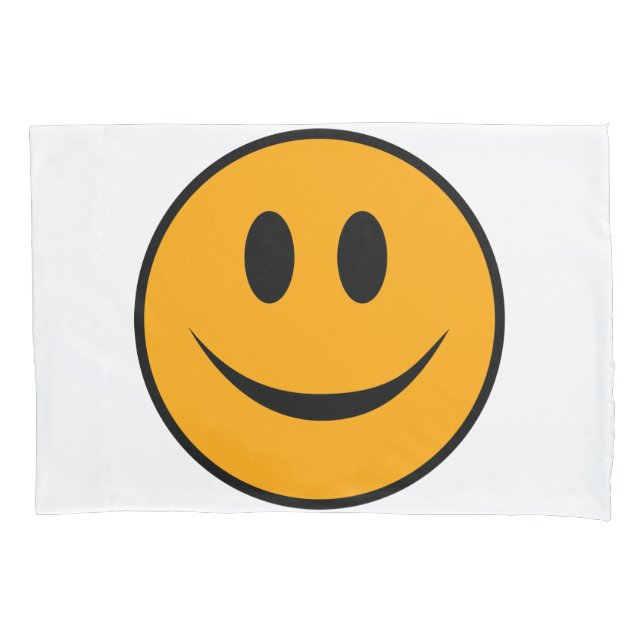 Funda De Cojín Emoji Cara Sonriente (Anverso)