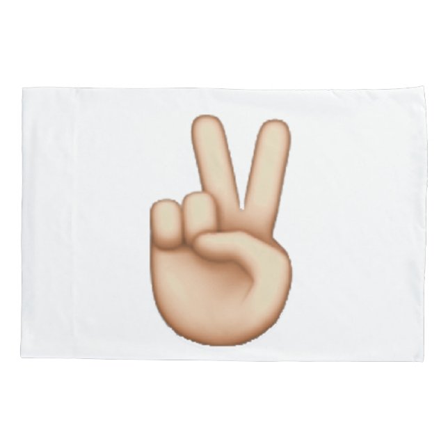 Funda De Cojín Emoji - Paz (Reverso)
