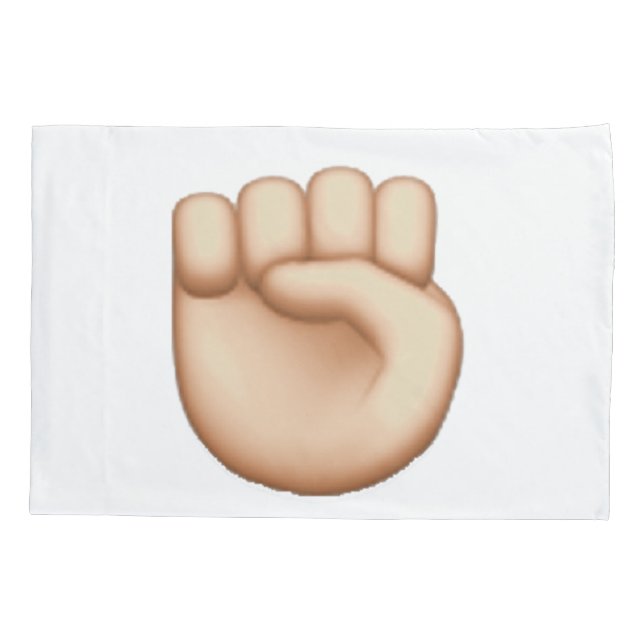 Funda De Cojín Emoji - Puño Elevado (Reverso)