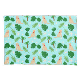 Funda De Cojín En el océano Blue Tropical Pups