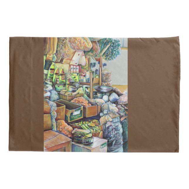 Funda De Cojín Encantadoras promesas de un bonito centro de Tekka (Reverso)