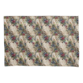 Funda De Cojín Enchanting Floral Owl