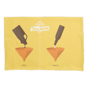 Funda De Cojín Entonces y ahora: Cerveza Pong