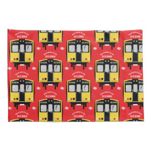 Funda De Cojín Entusiasta del tren ferroviario británico