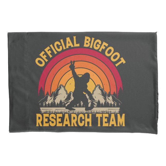Funda De Cojín Equipo de Investigación Original Bigfoot (Anverso)