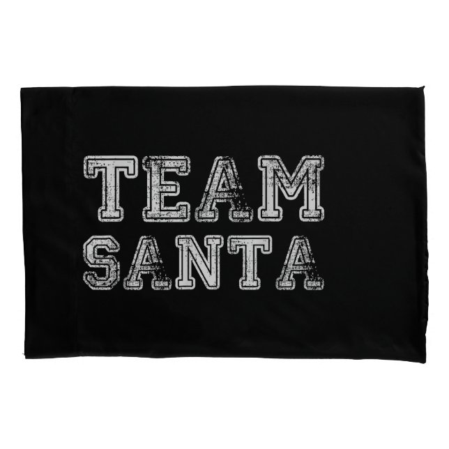 Funda De Cojín Equipo de Santa divertida Navidad  (Anverso)