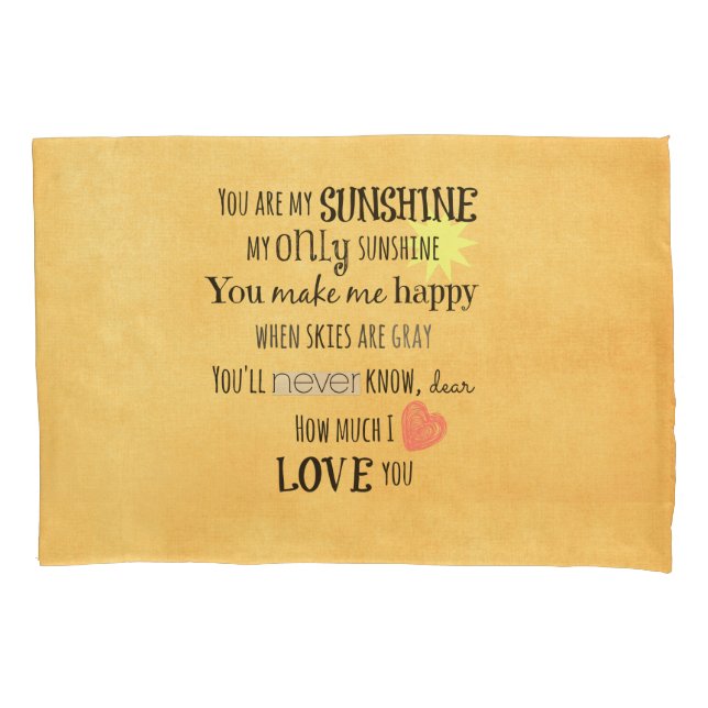 Funda De Cojín Eres mi Sunshine (Anverso)