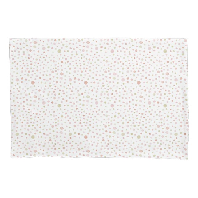 Funda De Cojín Erica Confetti Watercolor Dots Pillowcase (Anverso)