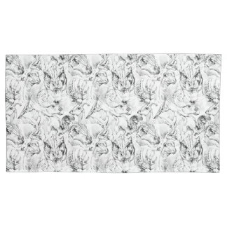Funda De Cojín Esbozo de dinosaurio