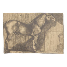 Funda De Cojín Esbozo de un Pony (de Paul-Albert Besnard)