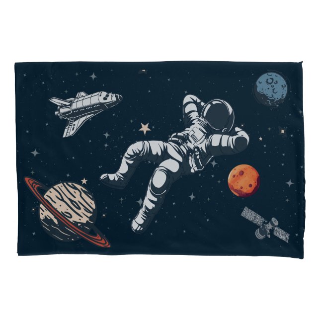 Funda De Cojín escalofríos astronautas en el espacio (Anverso-izquierdo)