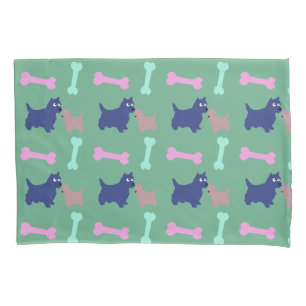 Funda De Cojín Escocés de cachorro de pato de los territorios esc