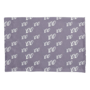 Funda De Cojín Escritura a mano de Xoxo en gris