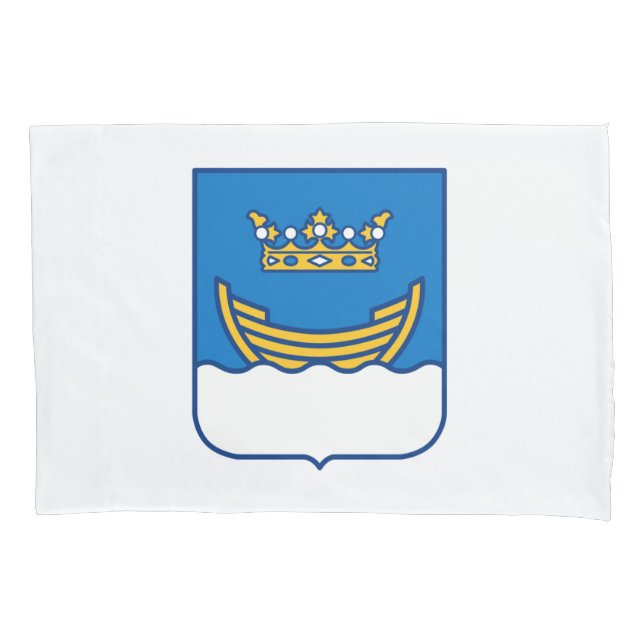 Funda De Cojín Escudo de Helsinki (Finlandia) (Anverso-izquierdo)