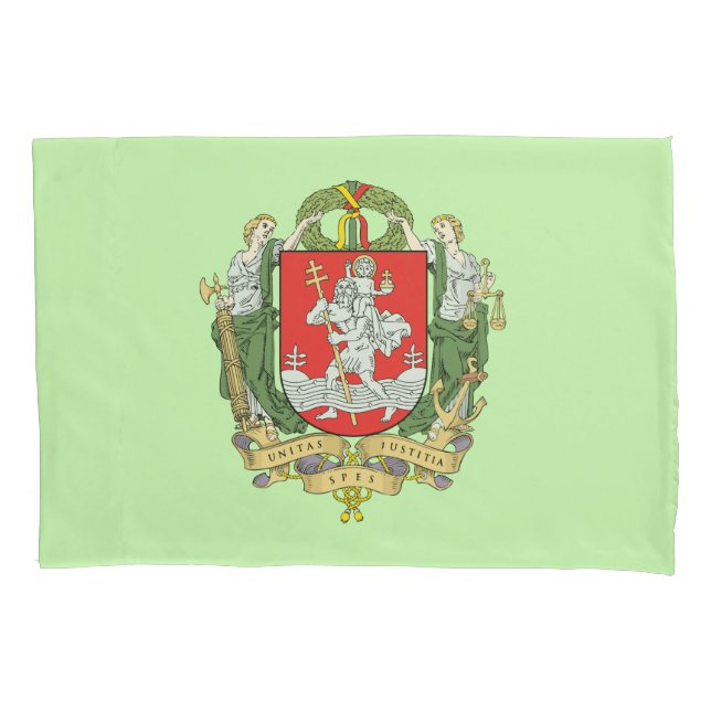 Funda De Cojín Escudo de Vilna, Lituania Pillowcase (Anverso)