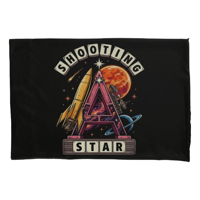 Funda De Cojín Espacio de estrella fugaz (Anverso)
