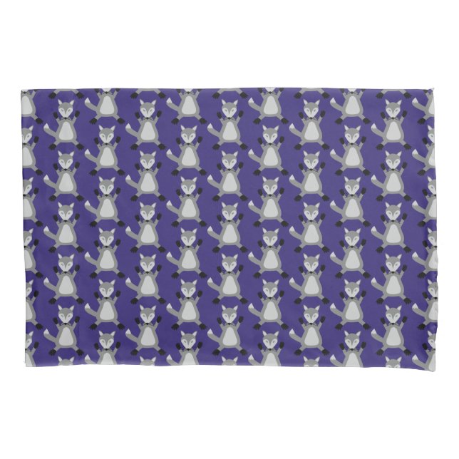 Funda De Cojín Espantoso Lobo De Halloween Patterado (Anverso)