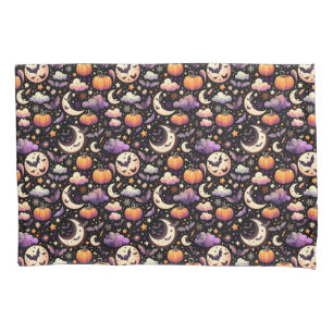 Funda De Cojín Espectacular patrón de cielo nocturno de Halloween