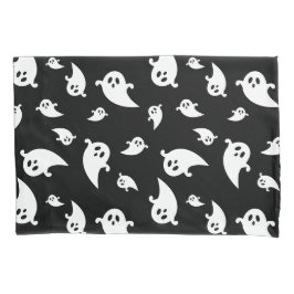 Funda De Cojín Espeluznante Patrón De Fantasmas Blancos En Hallow