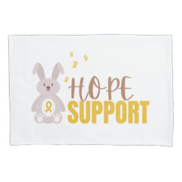 Funda De Cojín esperanza de cáncer infantil apoyo Pillowe