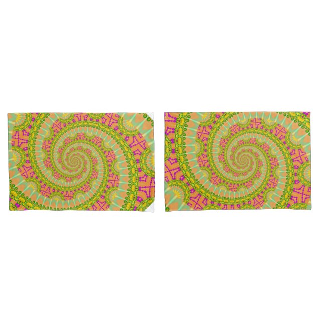 Funda De Cojín Espiral de energía de las flores SUNNY (Anverso - Set)