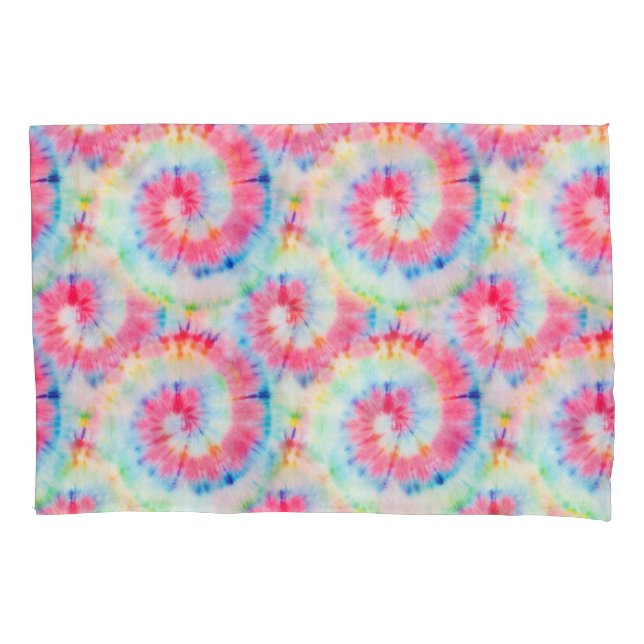 Funda De Cojín Espiral de tinte, arte acuarela. (Anverso)