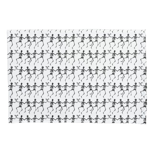 Funda De Cojín Esqueletos bailarines Halloween Thunder_Cove (Anverso)
