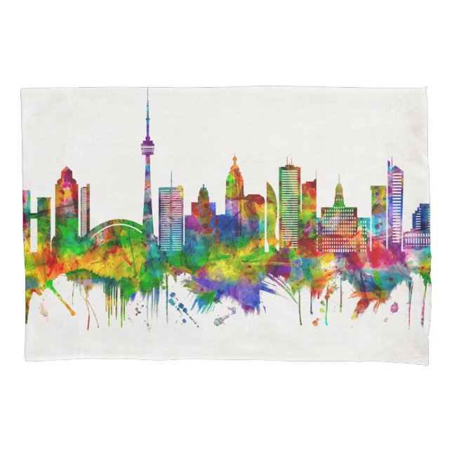 Funda De Cojín Esquina de Toronto Canadá (Anverso)