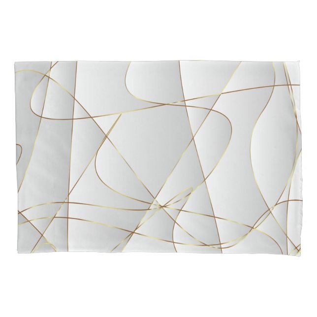 Funda De Cojín Estar Con Líneas De Oro (Anverso)