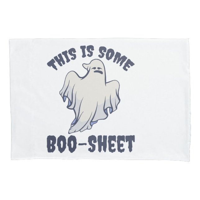 Funda De Cojín Este es un fantasma con hojas de boo (Anverso)