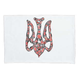 Funda De Cojín Estilizado trident tryzub, emblema nacional de Ucr