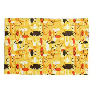 Funda De Cojín Estilo abstracto amarillo y negro moderno