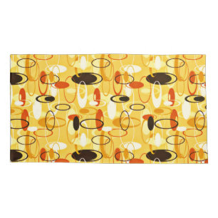 Funda De Cojín Estilo abstracto amarillo y negro moderno
