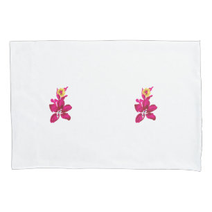 Funda De Cojín Estilo floral, Crimson de ArtyClick, oro ligero