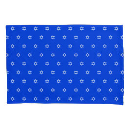 Funda De Cojín Estrella blanca de David Royal Blue