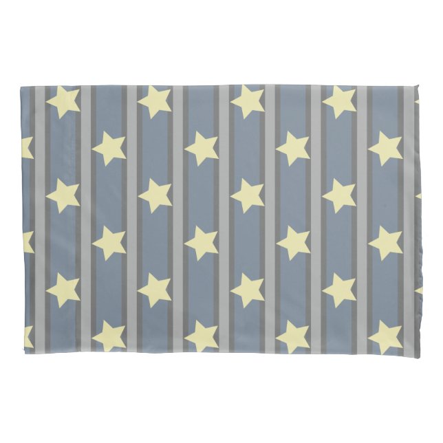 Funda De Cojín Estrella brillante a rayas (Anverso)