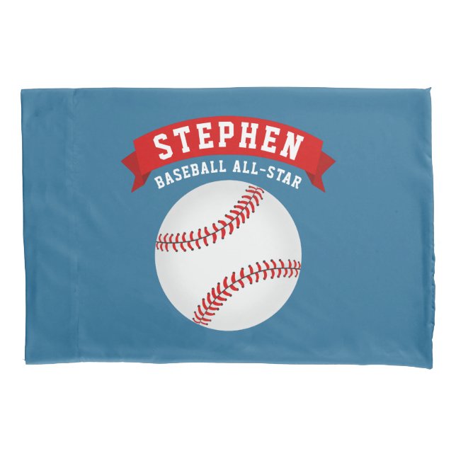 Funda De Cojín Estrella de Béisbol (Anverso)