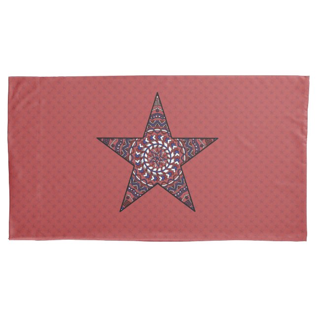 Funda de cojín Estrella de la Independencia (Anverso)